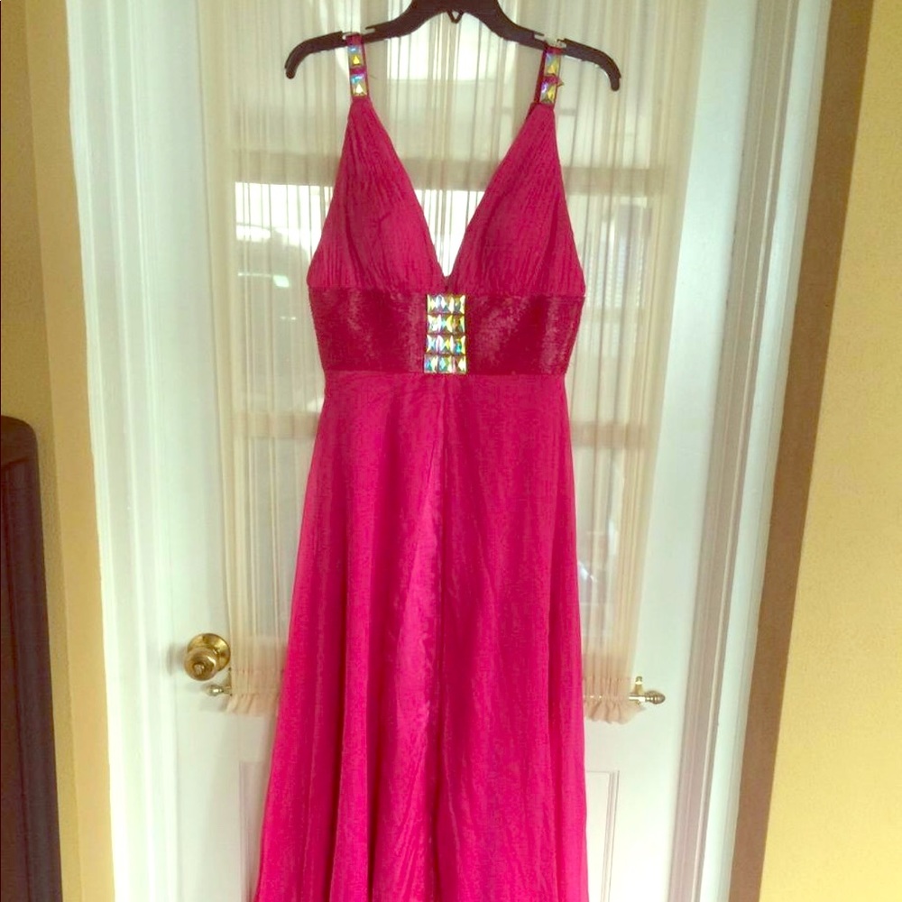 Sherri Hill Pink Evening Gown